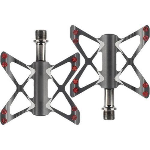 Bicycle Pedal Titanium Mountain Bike Pedal MTB Road Cycling Self 3 Bearing Ultralight Pedals Sliver Black Red Gold