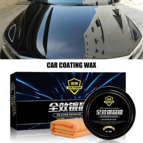 Car Care Premium Carnauba Car Wax Crystal Hard Wax Paint Care Scratch Repair Maintenance Wax Paint Surface Coating Free Sponge
