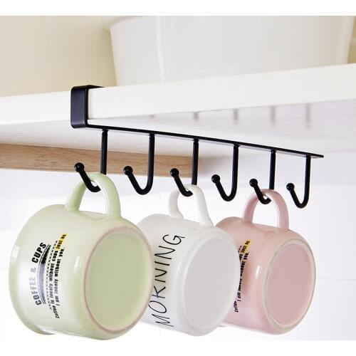 High quality Iron Kitchen Storage Rack Cupboard Hanging Hooks Cup Cooker Storage Holder Dish Hanger Shelf Bathroom Organizer