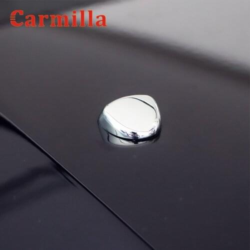 Carmilla Car Water Nozzle Protection Cover ABS Chrome Car Water Wiper Nozzle Decoration Sequins for Jeep Renegade 2014 - 2021