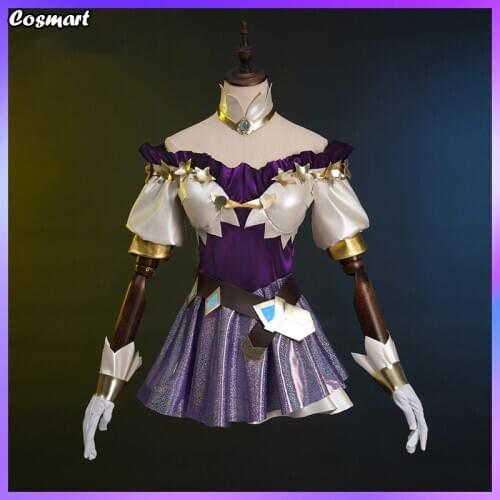 Game LOL KDA Seraphine Idol SJ Suit Gorgeous Dress Cosplay Costume Halloween Party Outfit For Girls Women New 2020