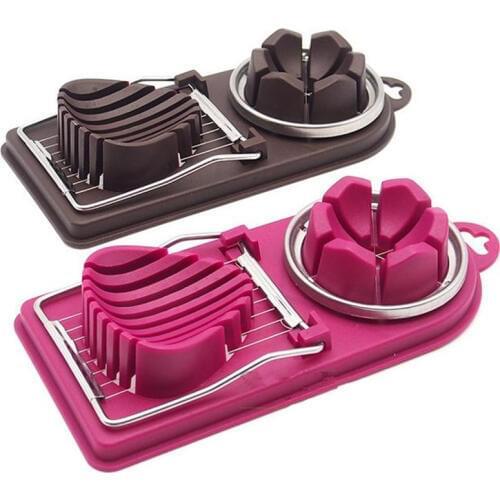 3Pcs Fruit slicers Onion Fruit Vegetable Cutter Kitchens cooking gadgets supplies fruit carving tools Slicer Guide egg cutter