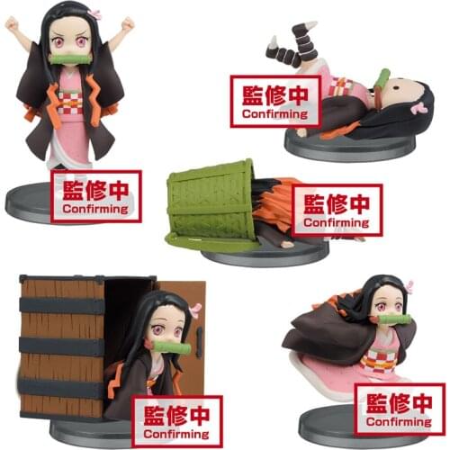 Demon Slayer Kamado Nezuko Anime Figure Cute Cartoon Doll Model Hand-Made Pvc Model Decoration Doll Toy Anime Toys Gift