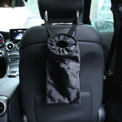 Car Seat Back Garbage Bag Car Seat Headrest Trash Holder Bag Garbage Storage Container Car Cleaning Tools