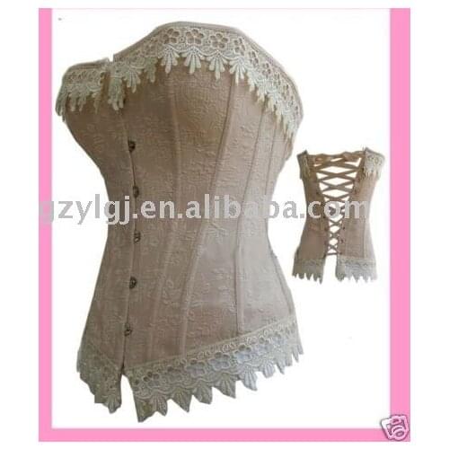 Free Shipping Sexy Lingerie Ladies Lace Up Basque Corset Gorgeous Corset 2606 Size S--XL