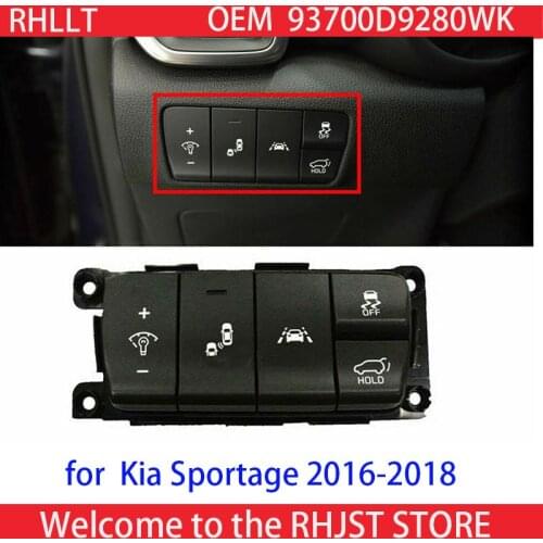 SWITCH ASSY SIDE CRASH PAD Black For KIA Sportage 2016-2018 QL Dashboard brightness adjustment button rear door switch OEM 9370