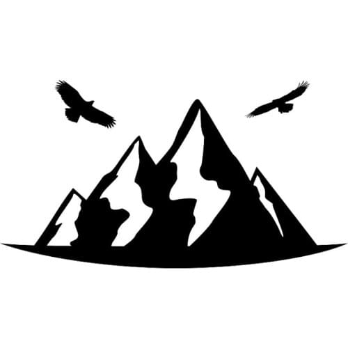 Dayan and Unusual Mountains Creative Car Sticker PVC Personality Fashion Body Window Exquisite Applique Waterproof Decoration