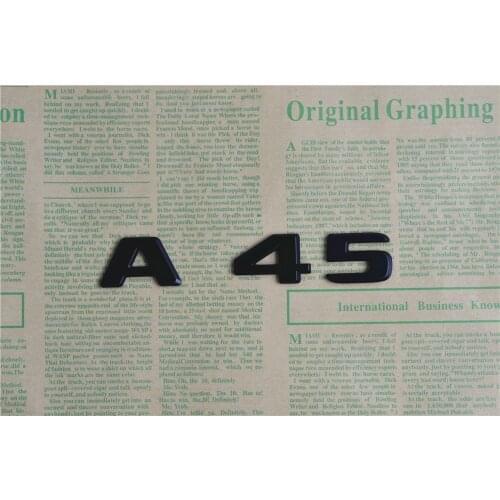 Emblem Badge Decal Trunk Rear ABS for Mercedes Benz A35 A35L A45 A45L Chrome Matt Black Stylish Car Exterior Stickers