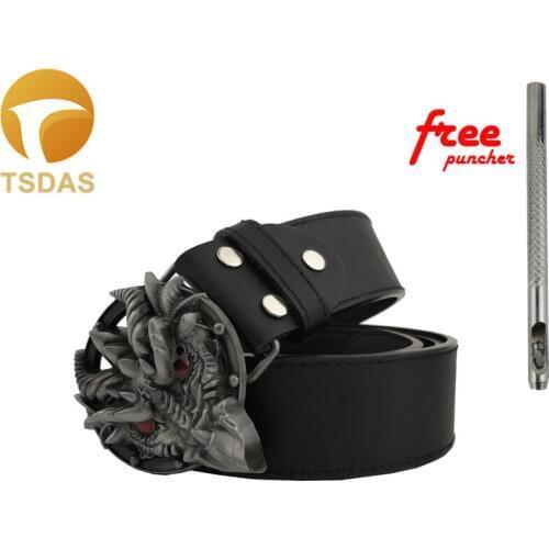 Cowboy Belt Buckles Metal Dragon Style Boy and Girl Waistband With Silver Plating Zinc Alloy Belt Buckle Christmas Gifts