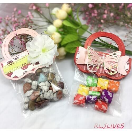 Cute Bag Topper Metal Cutting Dies Stencils for DIY Scrapbooking Stamp album Decorative Embossing DIY Paper Cards