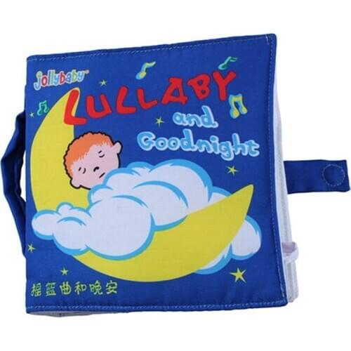 Infants Baby Soft Cloth Books Lullaby Ring Paper Non-Toxic Fabric Stereoscopic Early Intelligence Activity Crinkle Drawing Toys