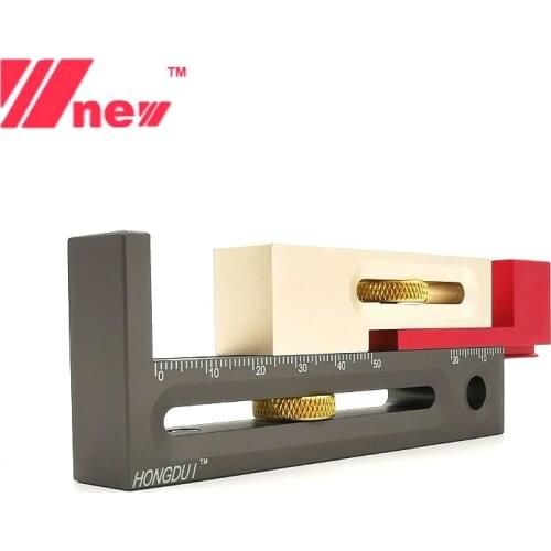 Multifunction Saw Table Slot Regulator Ruler Woodworking Gap Gauge Movable Measuring Block Length Compensation Tool