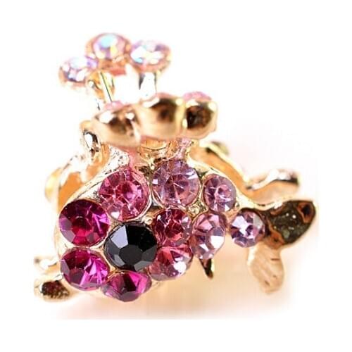 Fashion crystal women Hair Claws dolphin hairpin small Hair Claws D3323