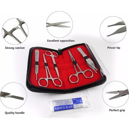 Uvet Anatomy tool kit stainless steel Dissection scissors Anatomical needle Medical Experiment tool probe set