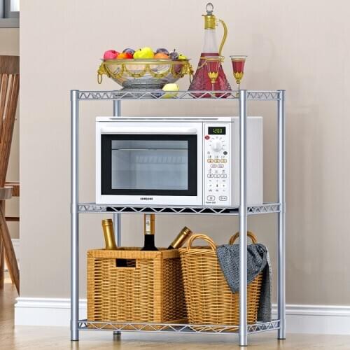 New three-level kitchen / bathroom / microwave storage rack. Storage intimate good helper