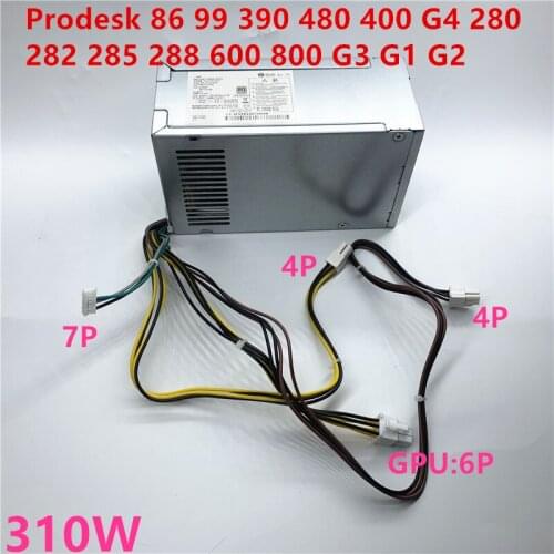 New PSU For HP 86 99 390 480 400 G4 280 282 285 288 600 800 G3 G1 G2 4Pin 310W Power Supply PCG007 DPS-310AB-1A DPS-310AB-3A