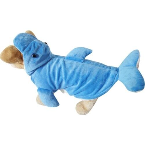 Top Quality Cotton Cute Dolphin Design Pet Dogs Coat Free Shipping Costume Clothing For Puppy Dog