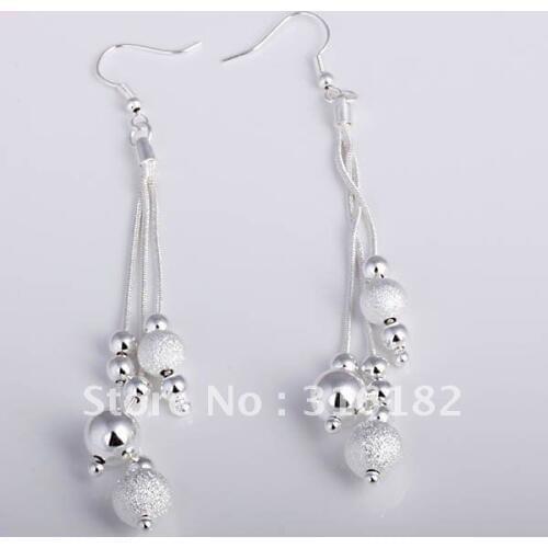 Wholesale fashion jewelry Earrings ,M925 Stamped M925 Silver color Earrings . Nice Jewelry. Good Quality E06