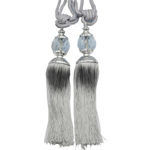 Single Crystal Ball Hanging Spike Multicolor Curtain Lace Decoration Accessories Color Home Furnishing Tassel Charm Wholesale