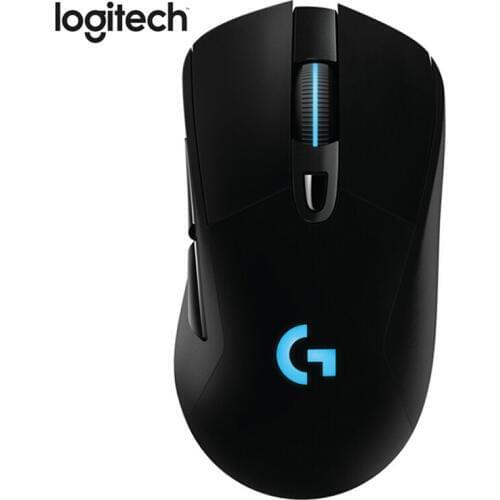 Manufacturer refurbished(Used) : Logitech G703 2.4Ghz Wired and Wireless Dual mode Gaming Mouse with RGB for PC Laptop 12000DPI