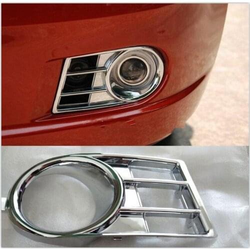 Fog lamp shade for Suzuki Swift 2005 2006 2007 car styling front head fog Light lamp frame stick High Quality ABS chrome cover