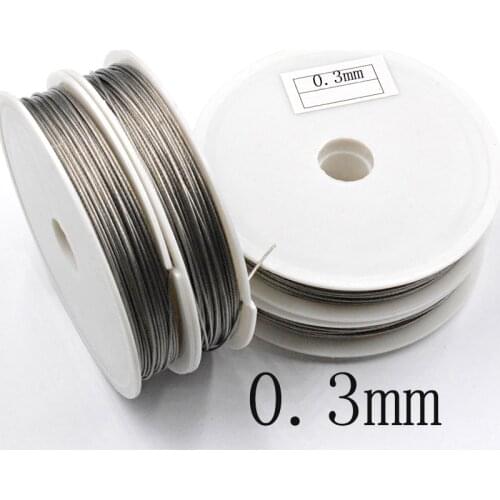 Stainless Steel Wire 0.3/0.38/0.45/0.5/0.6/0.7/0.8mm Never Fade Wire Cord Line Handmade DIY for Jewelry Making Bracelet&Necklace