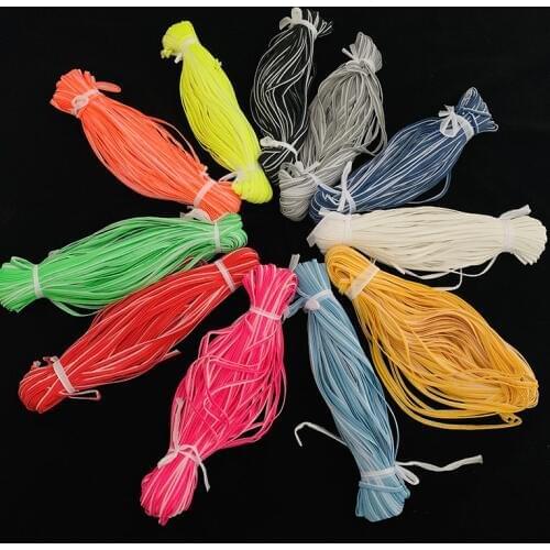 10mm x 100Yards multicolor Reflective trim piping with white edge braid trim tape fabric sewn on clothing bags shoes