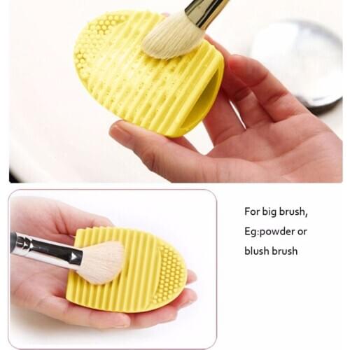 Brush Cleaner Egg Cleaning Scrubber Board Make up Brushes Cleaning Mat Box Silicone Makeup Cosmetic Washing Tools