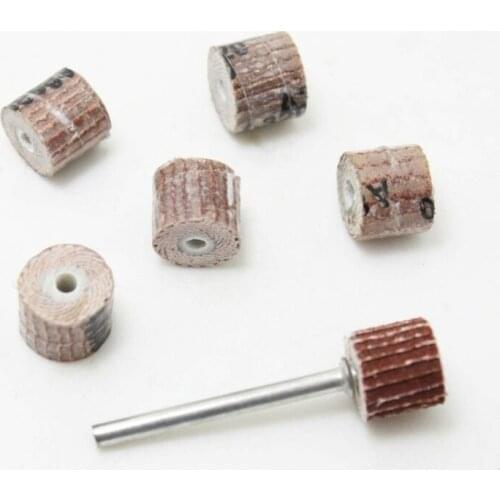 Sanding Flap Wheel Sand Paper Rotary Die Grinder Drill Bit 240 Grit 12 pcs+2 louver extension rods/package 1 package