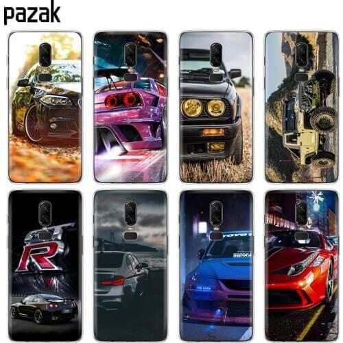 Silicone cover phone case for Oneplus one plus 6 6t 5T 5 3 A3000 A5000 soft tpu protective coque bumper Cool sports car design