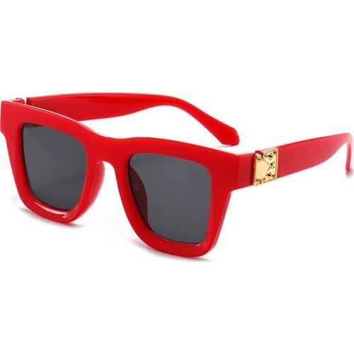 Oversized Sunglasses For Women Vintage Square Frame Sun Glasses Men Eyeglasses For Photoed Hot Ins Decorative Eyewear oculos