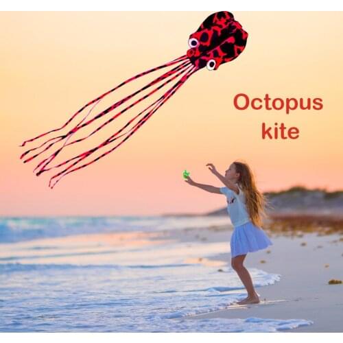 Sport Flying Kite Kids Toys Children Gifts 4m Octopus Software Kite Outdoor Sport Children Huge Toy Single Line Flying Kite