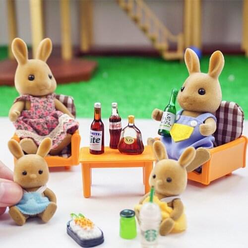 100pc Random Surprise Blind Bag Simulation Miniature Food Doll House Accessories Coke Various Supermarket Food Gift For Children