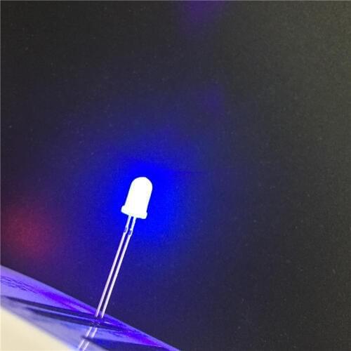 100pcs Super Bright 5mm Round UV/ Purple Led Emitting Diode F5 LED light for DIY lights