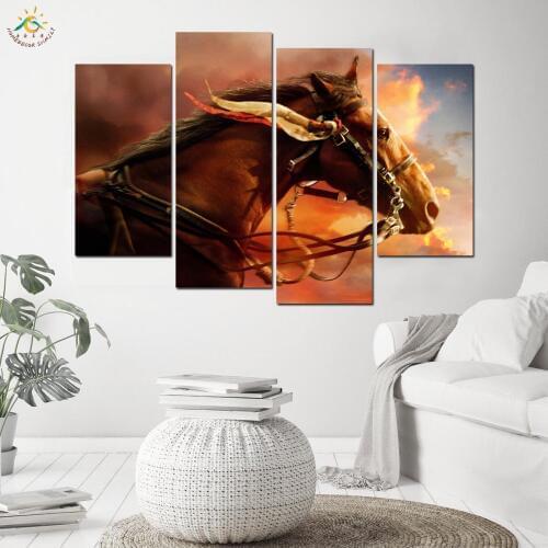 War Horse Vintage Poster Painting Wall Modern Pop Art Canvas Painting Home Decorative Wall Pictures For Living Room