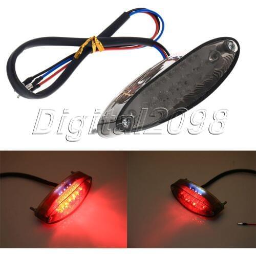 23 Red + 5 White LED Motorcycle Brake Stop Signal Tail Light Street Bike Rear Indicator For Honda Kawasaki Yamaha Ducati Suzuki