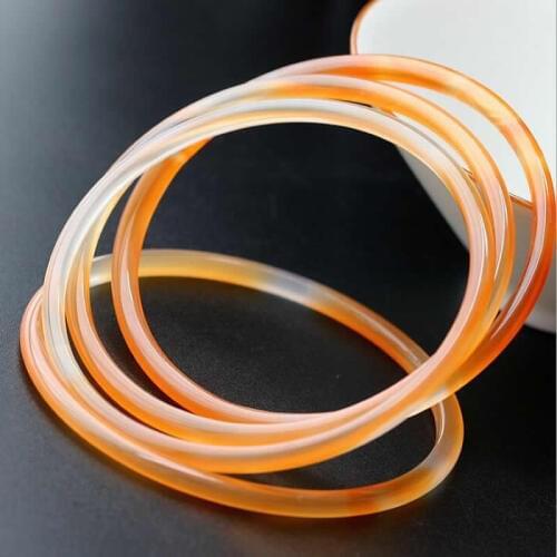 1pcs Natural Yellow ice Jadeite Smooth Bangle Women Bangle 64mm