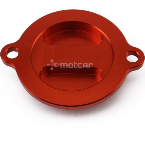 1 Piece Rear Brake Cylinder Fluid Reservoir Engine Oil Filter Cover Cap Custom For K M 690 SMC 2010 Supermoto Orange