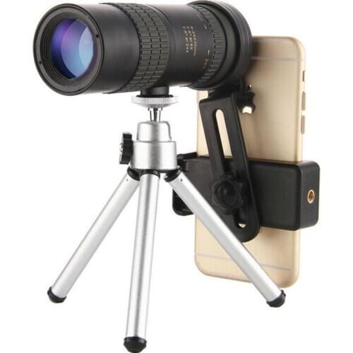 10-300x40mm Super Telephoto Zoom Monocular Telescope High-power HD Mobile Phone Camera Telescope Focuser Hunting Telescope