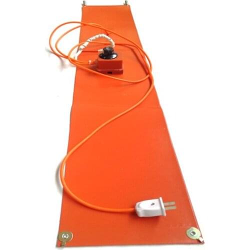 120v 200*1250*1.5mm silicone gas tank heater 600w dial thermostat on pad 2000mm lead wire