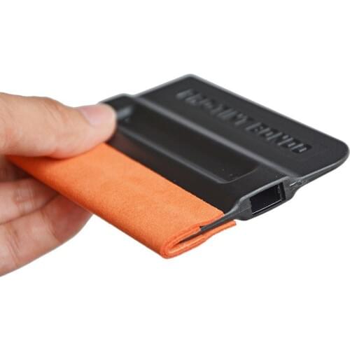 2Pc Hot Squeegee w/ Double Suede Felt Auto Vinyl Film Wrapping Tools For Car Repair Mantain
