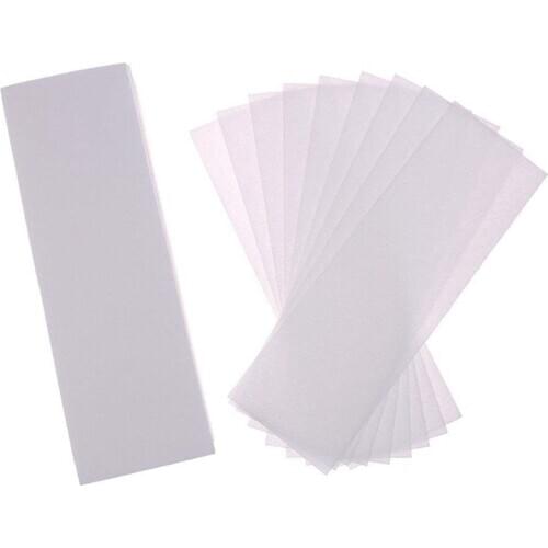200 Pack Hair Removal Waxing Strips Non woven Wax Strips Epilating Strips for Face, Legs, Underarms, Body and Bikini, White