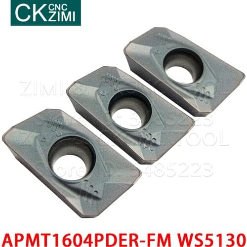 APMT1604PDER-FM WS5130 APMT 1604 PDER FM Carbide Inserts Milling Inserts Tools CNC Metal lathe Cutting Tools for stainless steel