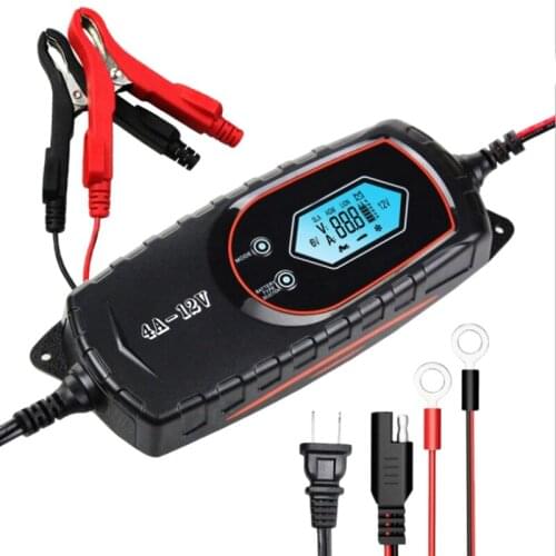 Auto Parts, Emergency Equipment, Car Smart Battery Charger 4A6V/12V 8-Segment Auto Repair LCD Battery Charger