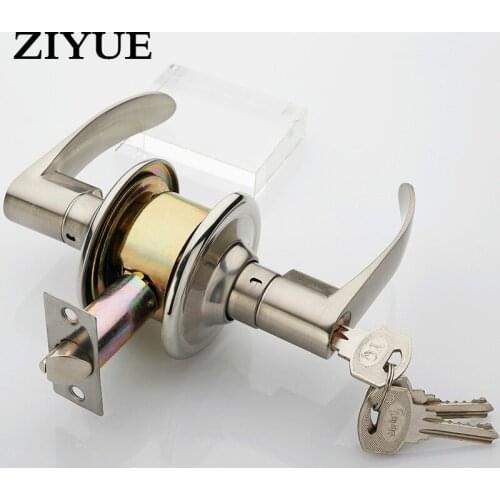 Free Shipping Zinc Alloy Ball Lock Door Indoor Bedroom Door Lock Handle Lock Pure Copper Lock Core Universal