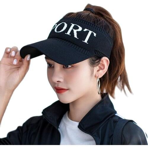 Spring and Summer Classic Style Womens Outdoor Sports Big Eaves Hollow Top Sunshade Baseball Cap Hollow Hat