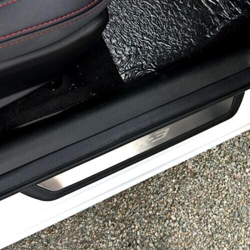 For Mazda CX-3 CX3 2015 - 2017 2018 2019 Door Sill Cover Trims Protection Guard Scuff Plate Protector Car-Styling Accessories