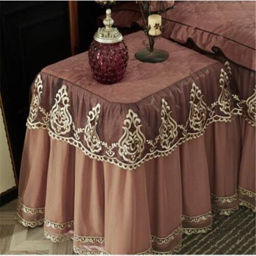 Euro style 50x60cm lace table cloth all-inclusive thickend table cover hot sale bedside decorative table dust cover multi-color