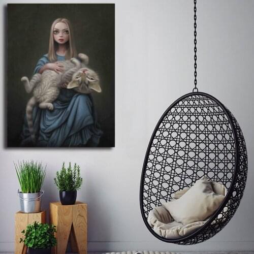 Mark Ryden Cat Art Show Wallpaper HD Art Canvas Poster Painting Wall Picture Print Modern Home Bedroom Decoration Accessories