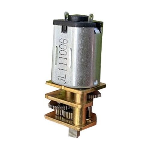 GA12-N20 Short-axis Miniature Geared Motor 3V 6V Low Speed Full Metal Gearbox Motor for Electronic Door Lock, Shaft Diameter 3mm